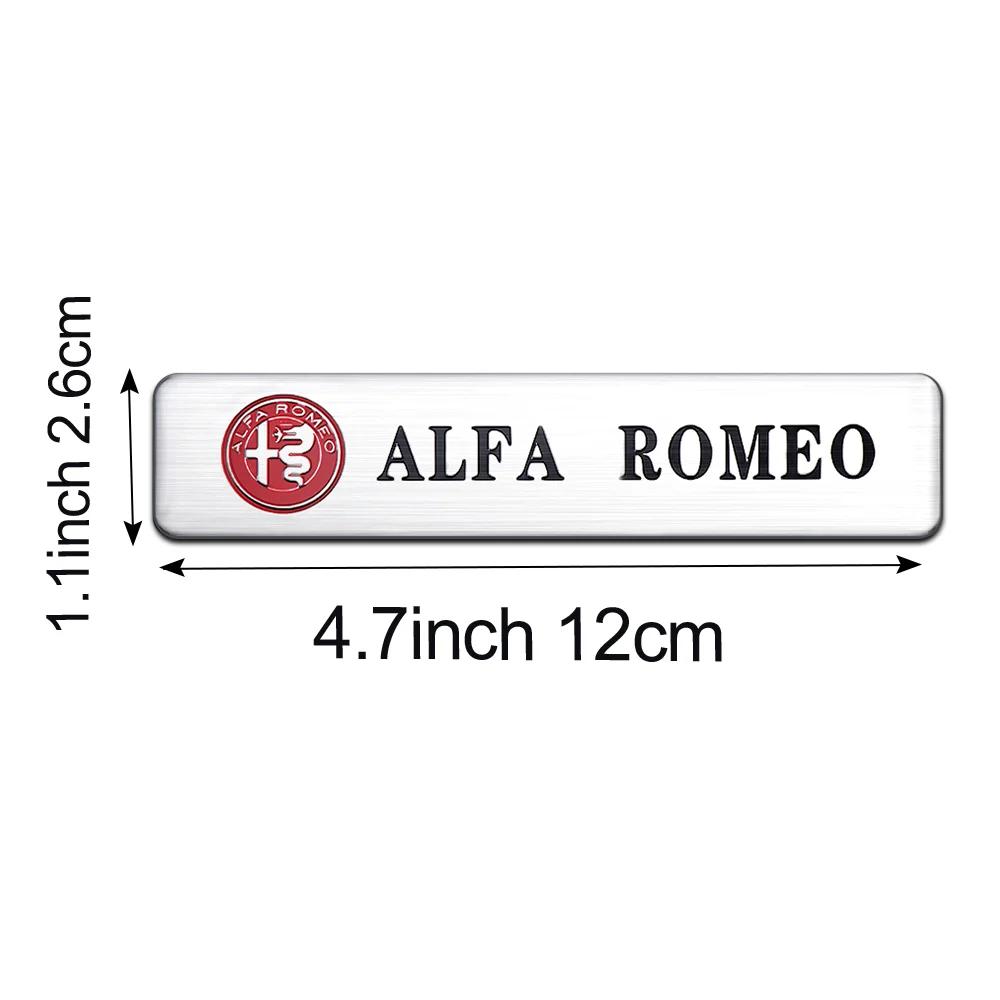 Hub Caps 2PCS 3D Aluminum Alloy Logo Car Rear Trunk Fender Emblem Badge Stickers Decal For Alfa Romeo Giulietta Giulia GT Mito B ze3