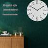 12-inch 30CM Plastic Spanish Wall Clock, No Glass, Light Luxury Decorative Design.