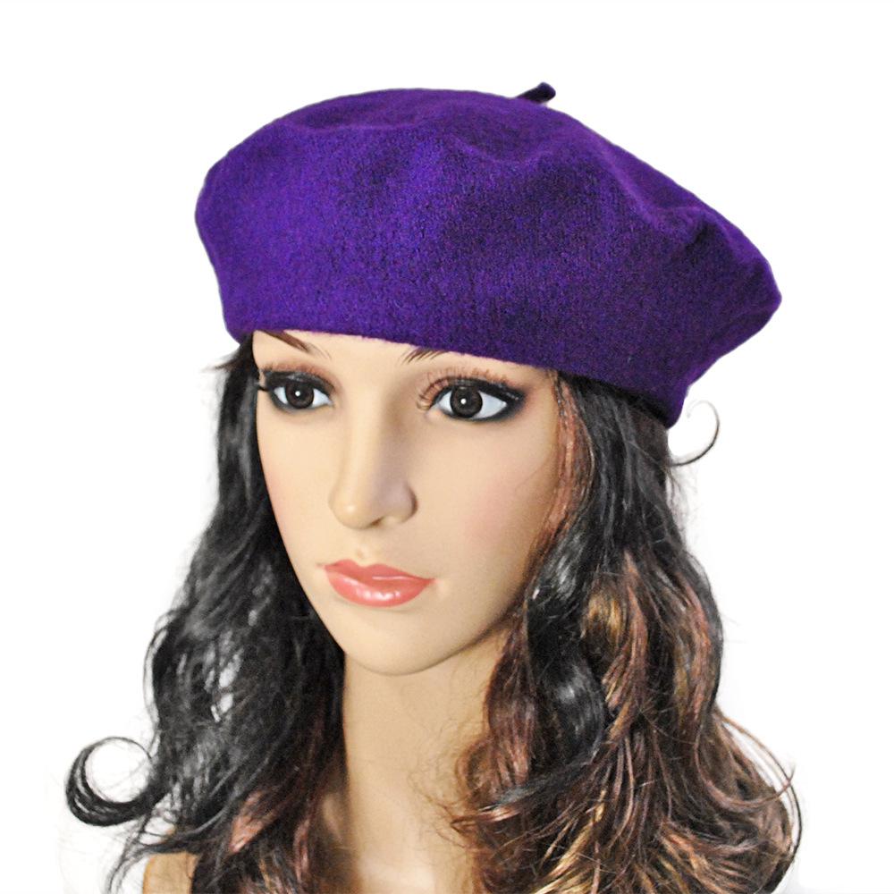 Korean Style Autumn & Winter Imitation Wool Beret Hat for Women