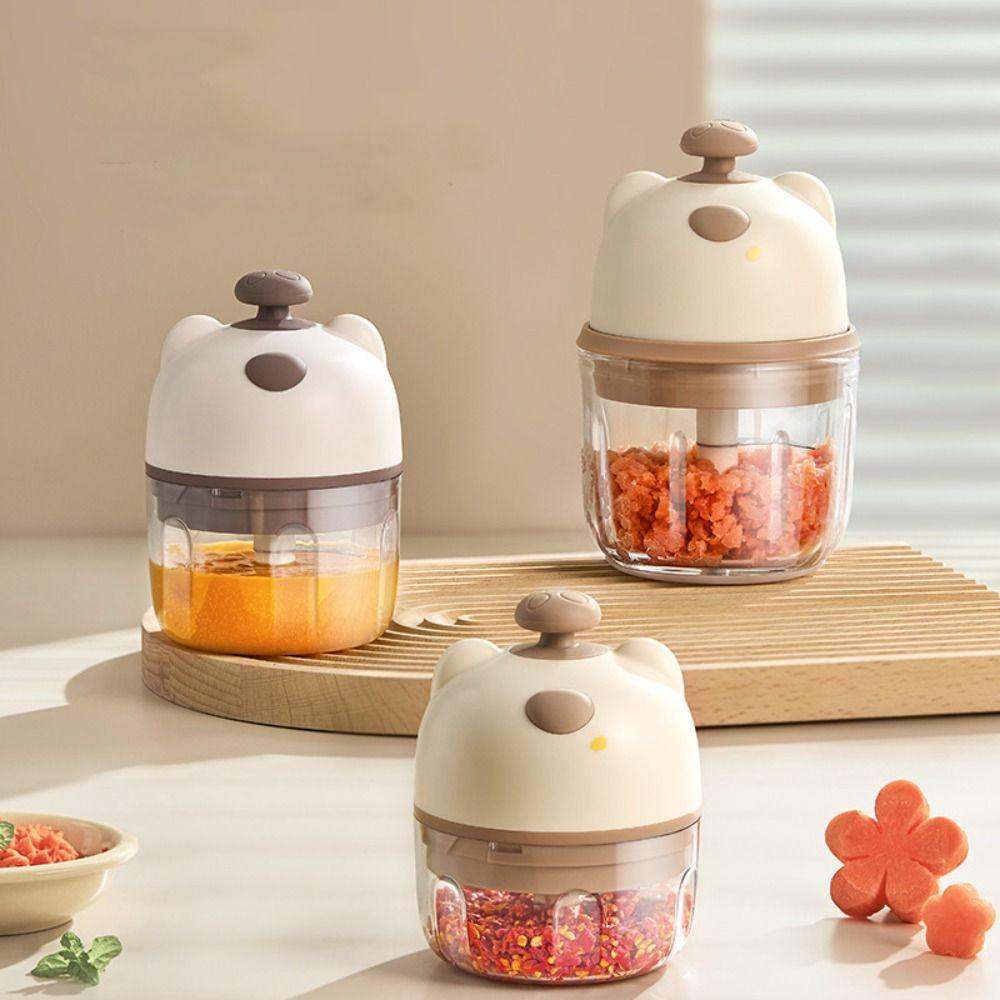 Durable Mini Garlic Mincer Rechargeable Food Processor Garlic Masher Machine  Restaurant