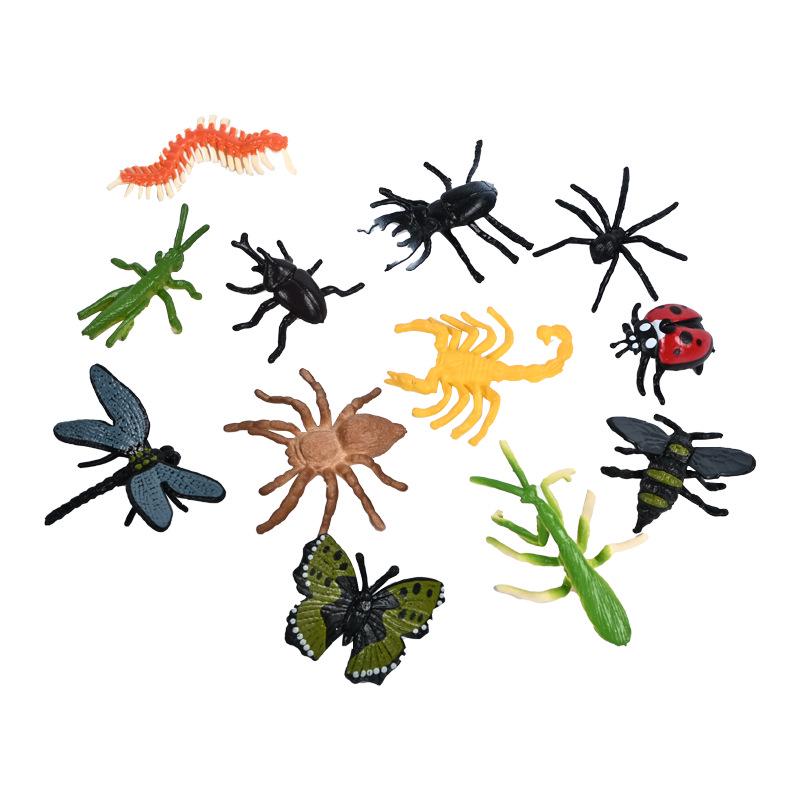Children's Educational Animal Models: Realistic Insect Figures - Dragonfly, Ladybug, Centipede, and More!