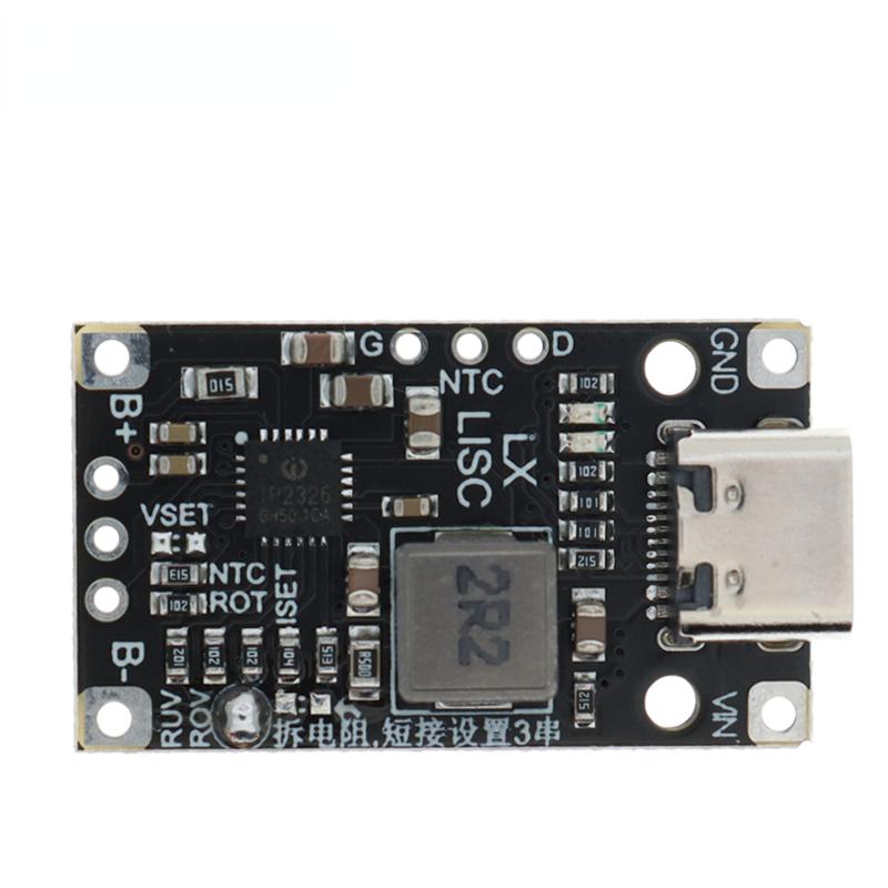Lithium Battery Charging Boost Module Type-C USB 2/3S BMS 15W 8.4V 12.6V 1.5A With Balanced Support Fast Charge With Indicator