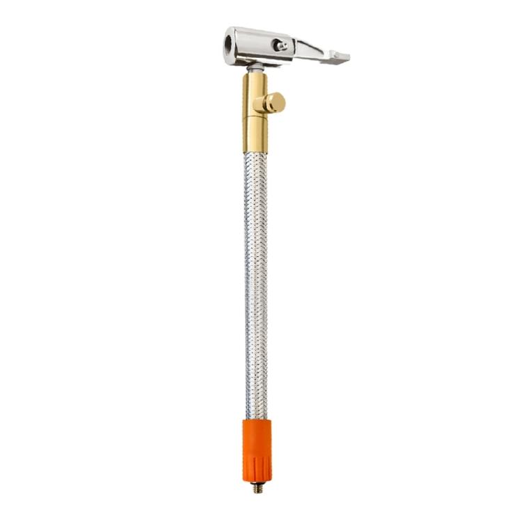 Tire Inflator Hose Bike Tire Air Inflatable Pump Extension Tube Chuck Connector