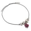 Kashmir Red Ruby(Simulated) Gemstone 925 Sterling Silver Jewelry Necklace 18" ASN-5960
