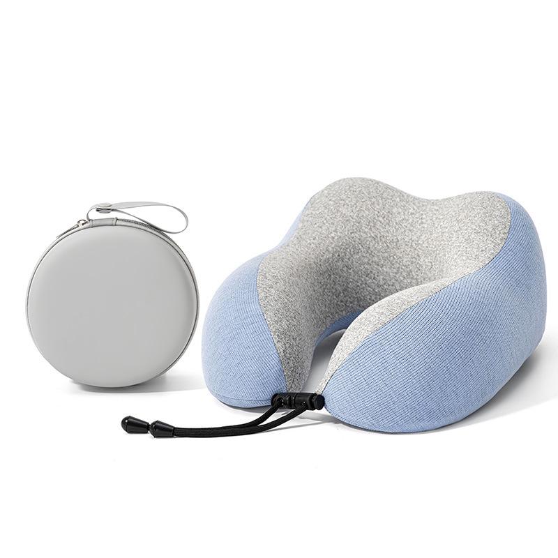 Four Seasons U-Shaped Memory Foam Neck Support Pillow for Travel and Office