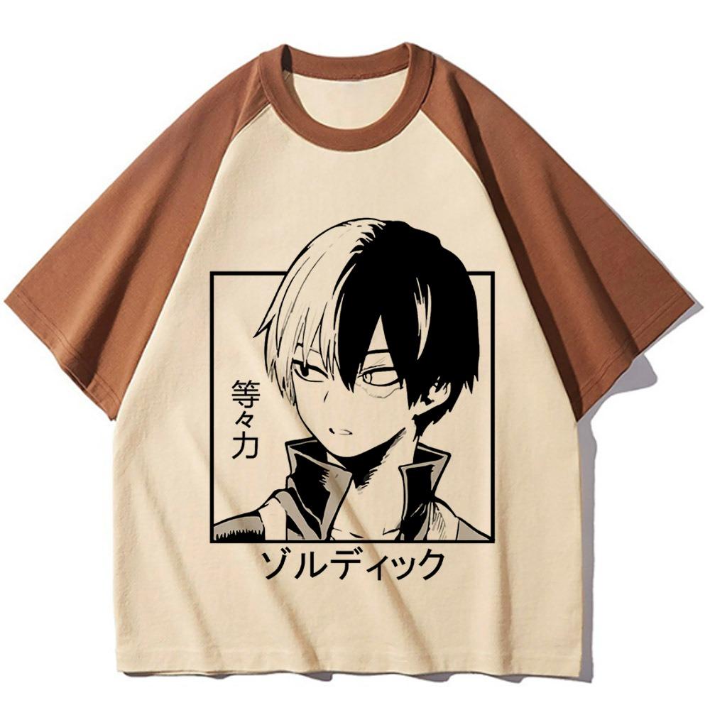

Shoto Todoroki Tee women Y2K funny patterned t shirt female streetwear y2k harajuku clothing M