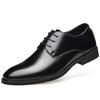 Men's shoes spring soft leather business men's casual leather shoes men's wedding shoes formal youth shoes men's pointed lace-up men's shoes