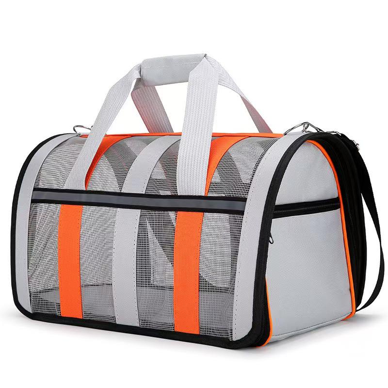 Foldable Pet Travel Bag: Breathable & Portable Carrier for Cats & Dogs, All-Season Use