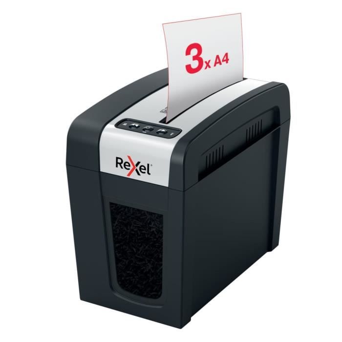Rexel Déchiqueteuse De Papier Micro-coupe Whisper-Shred Secure MC3-SL