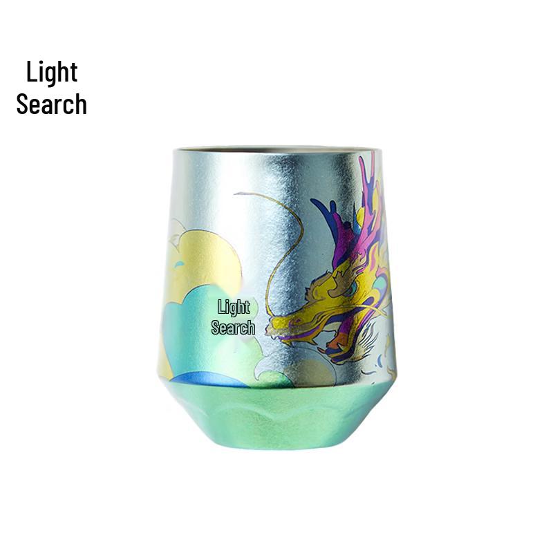 Cai Guang Auspicious Dragon Pure Titanium Insulated Cup