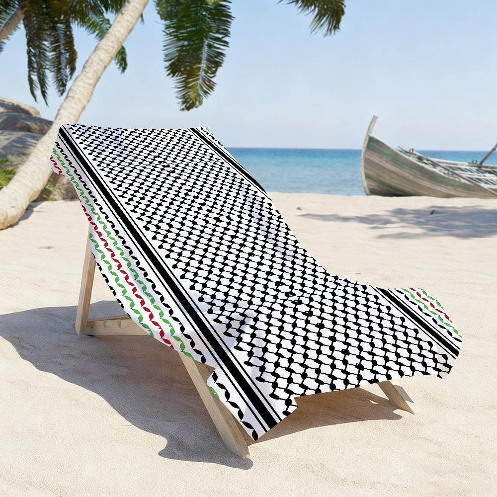 Palästina Keffiyeh Arabisches Schal Handtuch Weich Pool Geschenk Für Reise Fitnessstudio Dusche Camping Schnelltrocknend Sport Große Strandhandtücher