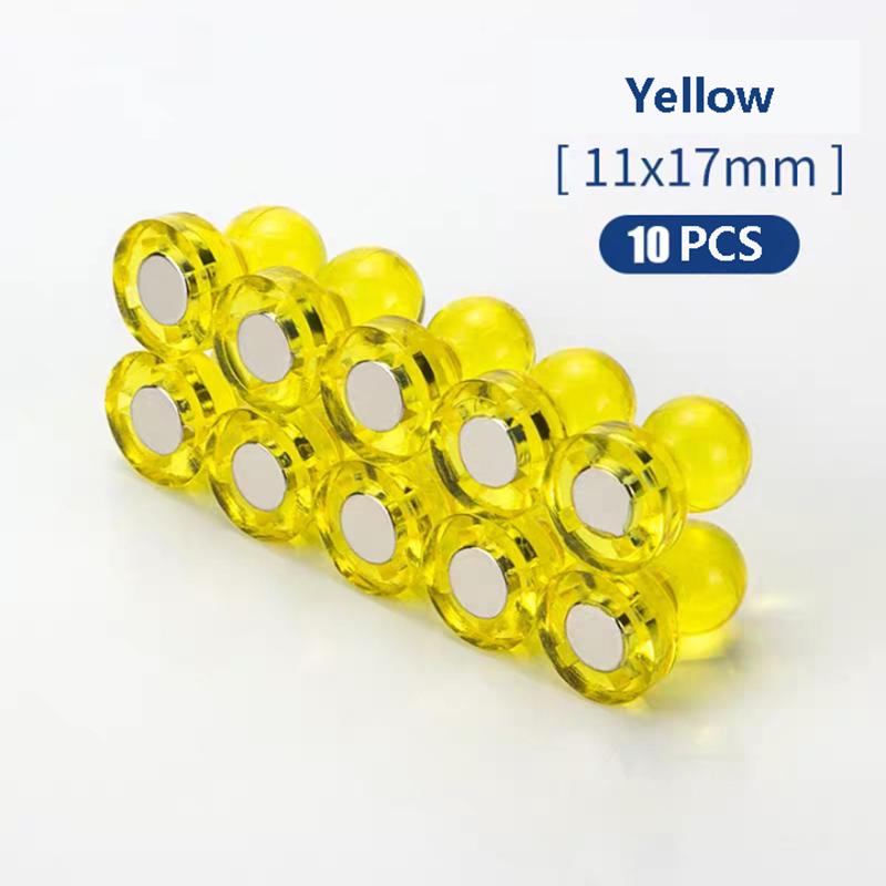10 Pcs Push Pin Magnet Pushpin Office Pushpin Strong Neodymium Cone Magnet Super Refrigerator Sticker Magnetic Pushpin