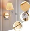 Rechargeable RGB Battery-Powered Wall Lamp - Creative American Style for Living Room or Bedside, Includes Remote Control