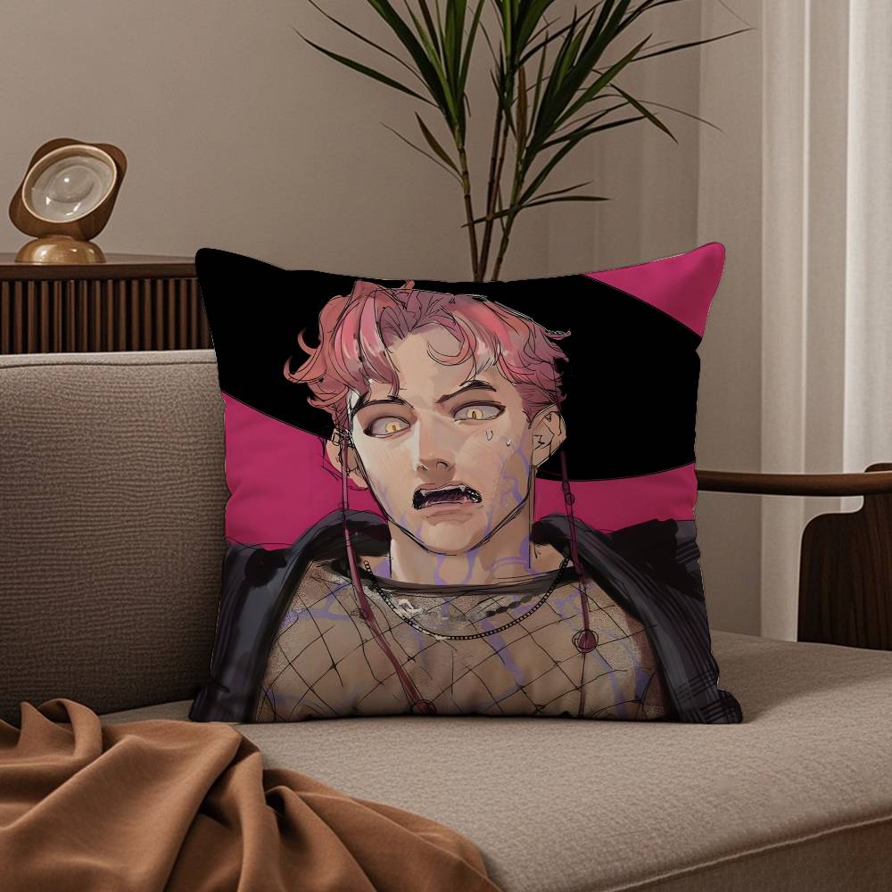 Korean Saja B-Boys KPOP Pillow Case Good Print Pillowcase Living Room Sofa Cushion Cover Bedroom Room Decor