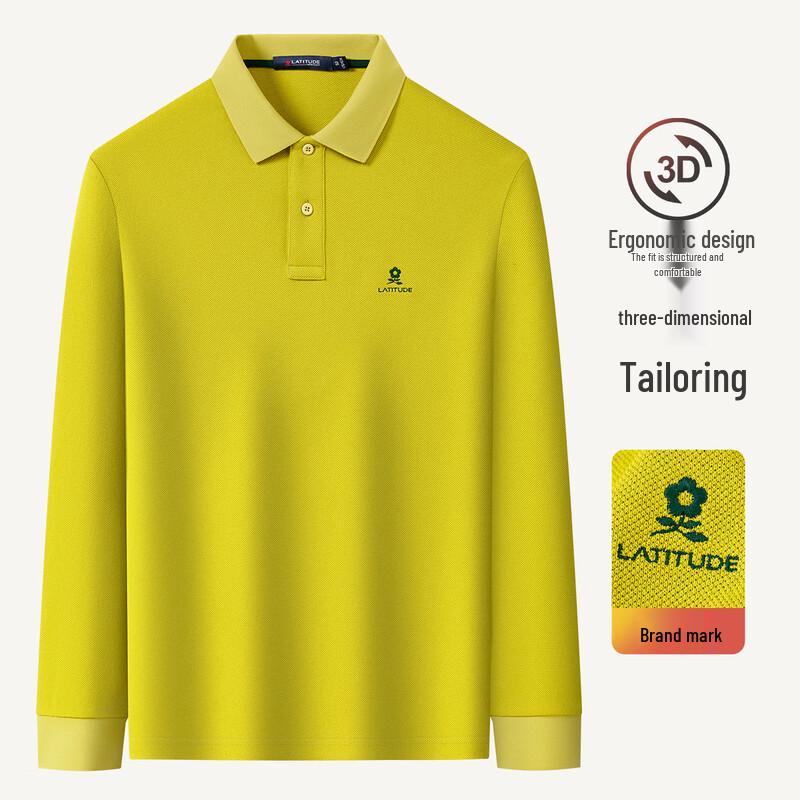 Montagut Men's Anti-Bacterial Mesh Pique Long Sleeve Polo Shirt