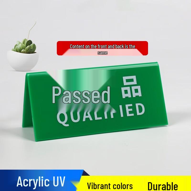 Acrylic Triangular Factory Status Sign