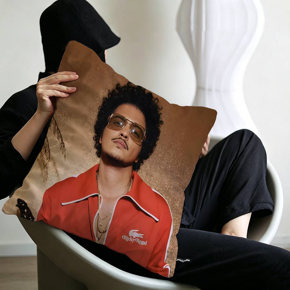 Singer Bruno Mars The Romantic Maple Design Cushion Cover Happy Autumn Harvest decor Holiday Decorati Pillow Cover