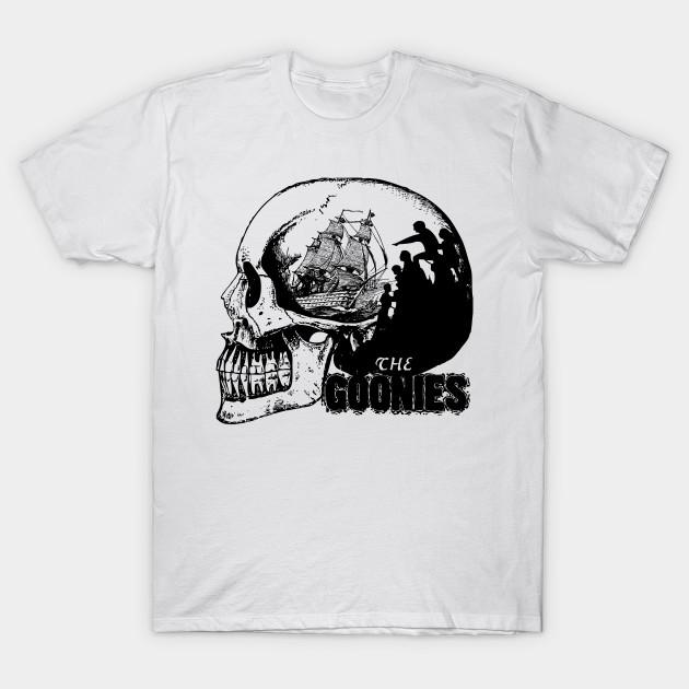 

Чоловіча чорна футболка з принтом Goonies, друк на папері для перенесення без вирізання, бавовняна футболка 3XL