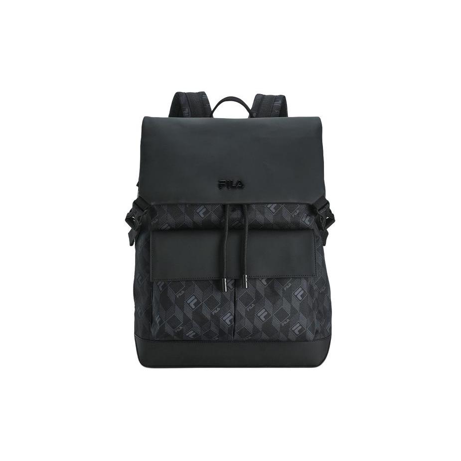 New FILA HERITAGE Fabric Backpack Men's Jet Black F13M428104FBK