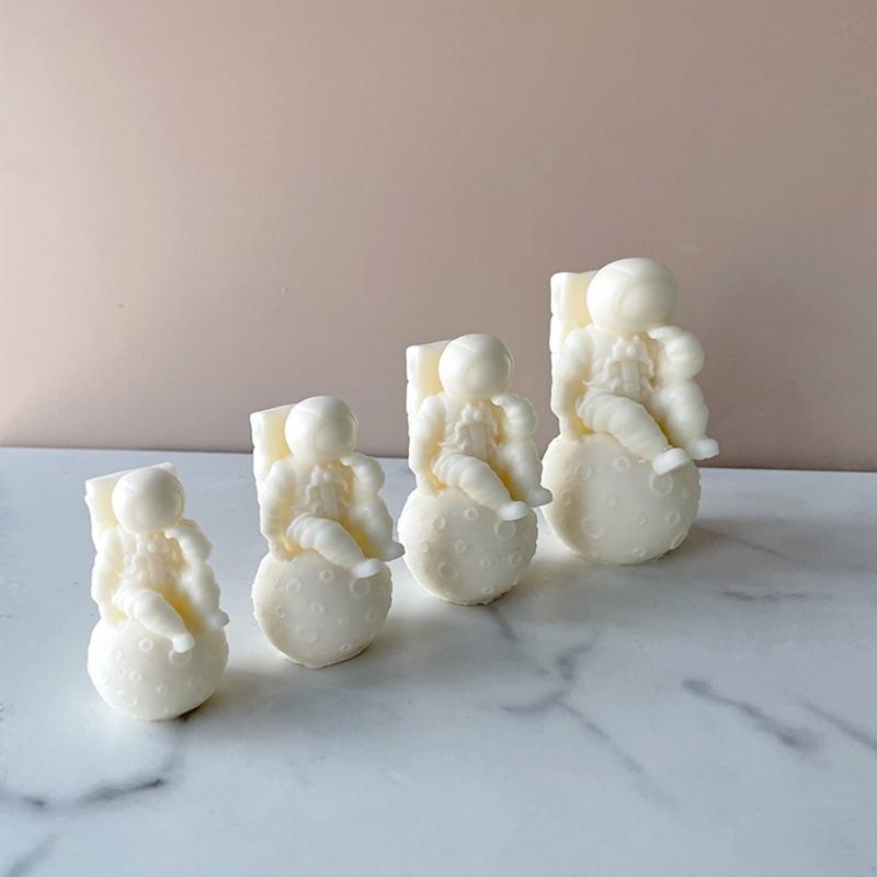 Matriță Săpun Decorațiune Astronaut 3D Matriță DIY Ceară Aromată pentru Lumânări Matrițe Săpun Aromatic pentru Fabricarea Lumânărilor