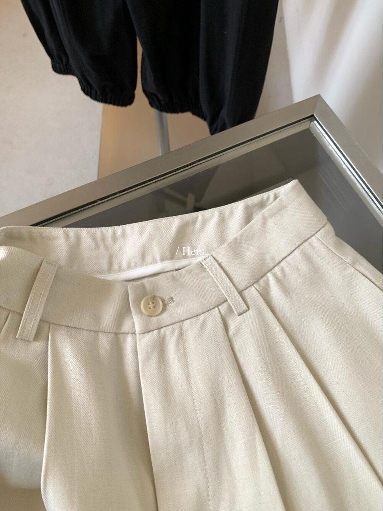 Women's High-Waisted Pleated Wide-Leg Lantern Pants - Spring 2026 Casual Balloon Design