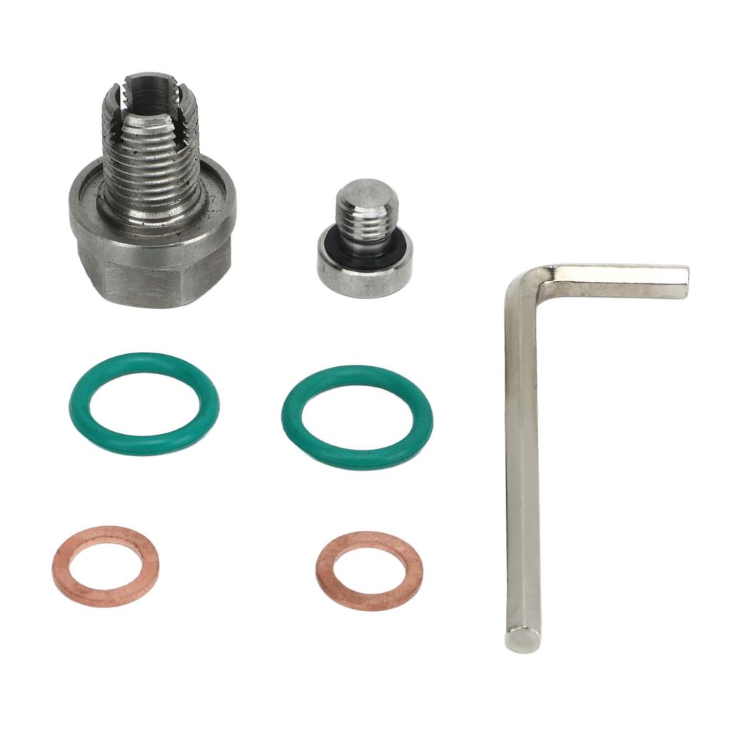 Oversize Drain Plug Stainless Steel Self Tapping Oil Pan Thread Repair Kits with Hex Wrench O Gasket