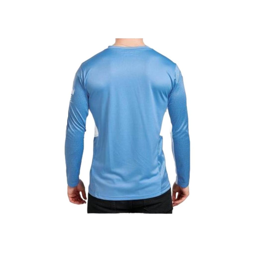 Puma Maglia Casa Manchester City Serie Motivo Stampato Girocollo Manica Lunga Maglia da Calcio Uomo Top Blu 759203-01