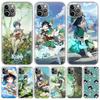 Genshin Impact Venti For iPhone 17 Air 16 15 14 Plus 13 Mini 12 11 Pro Max Phone Case 16E 7 Print 8 SE Fundas Cover Soft Coque 1