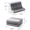 Universal 2-in-1 Tablet Pillow Holder Foldable Multi-angle Adjustment Tablet Stand Soft with Pocket Reading Pillow Stand