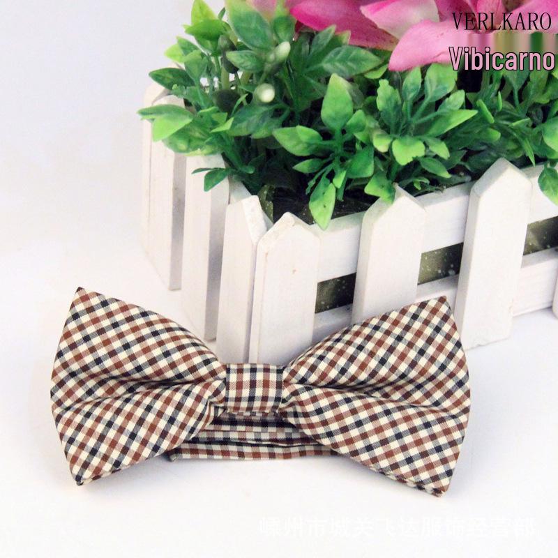 Wielokolorowa żakardowa w 100% bawełniana muszka biznesowa i casualowa