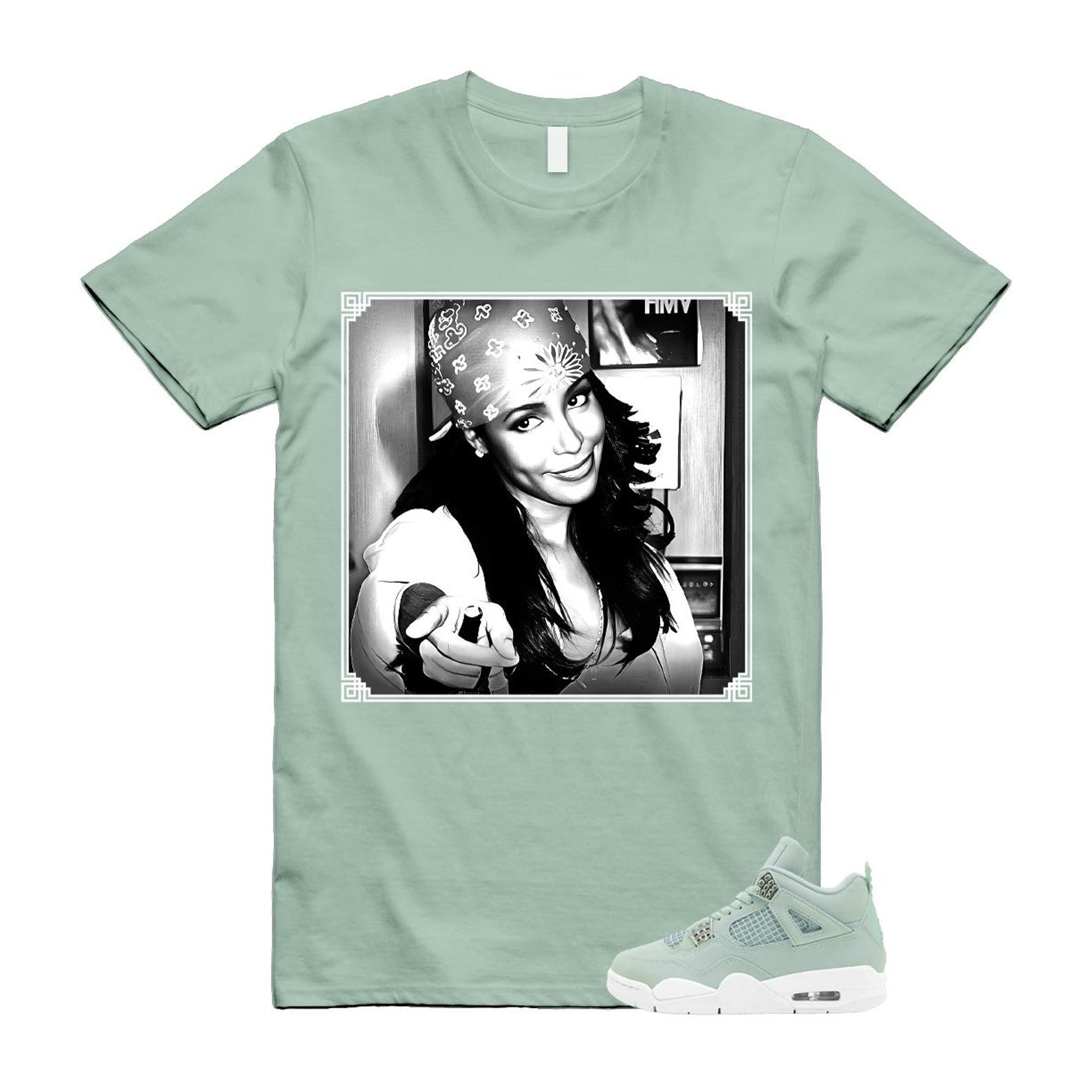 4 Seafoam Green White Sail T Shirt Match LIYAH 2XL