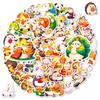 56 Gluttonous Animal Graffiti Stickers Chubby Little Animals Eat Cute Cartoon Decorative Stickers