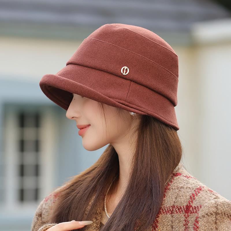 Korean New Curly Hat for Women In Autumn and Winter Casual Versatile Fisherman Hat Showing Face Small Basin Hat Hepburn Style Cloth Hat