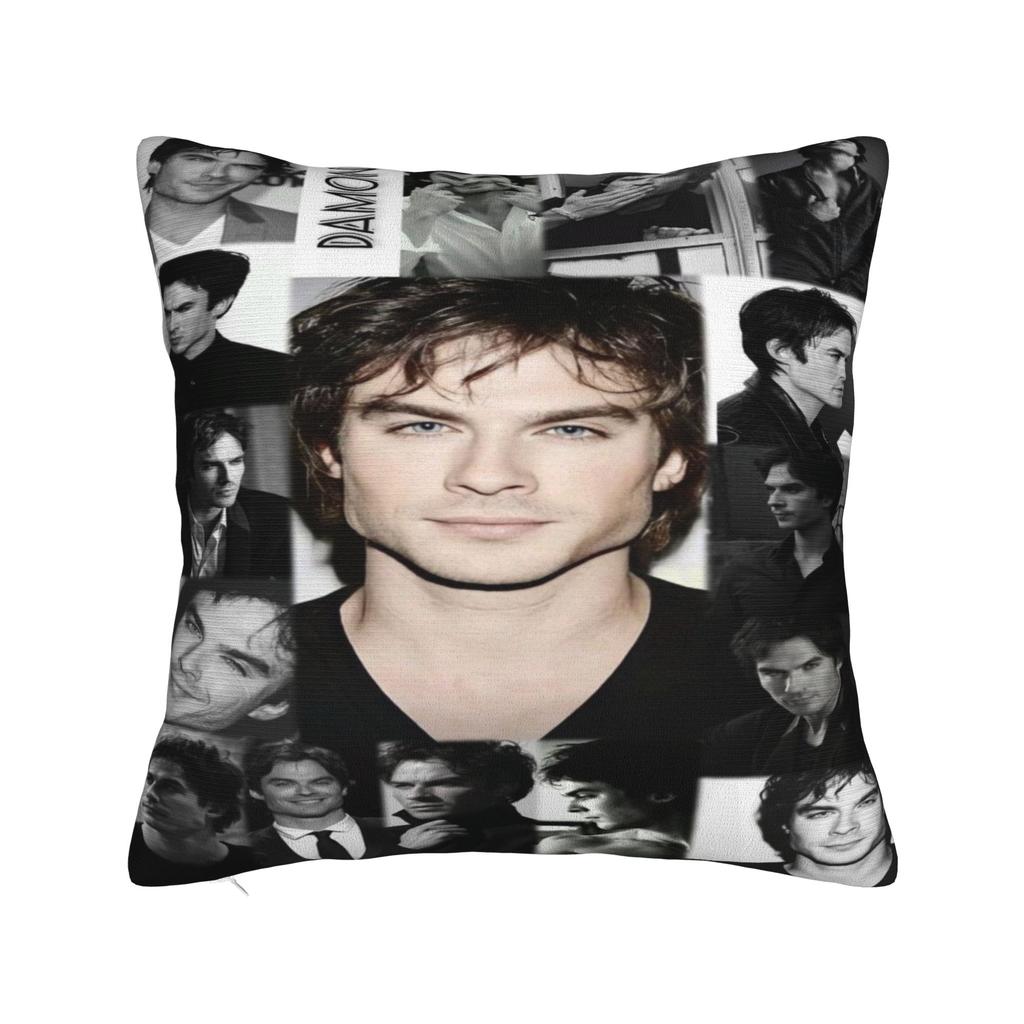 Damon Salvatore Druck Kissenbezug Kissenhülle Kissenbezüge Warme Heimdekoration Mit Reißverschluss Mehrere Größen