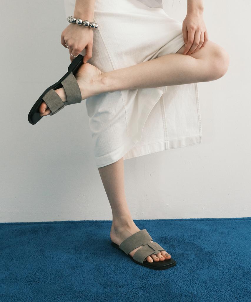 Moodnight Ruth Soft Leather Square Slides - 4 Colors (Type A)