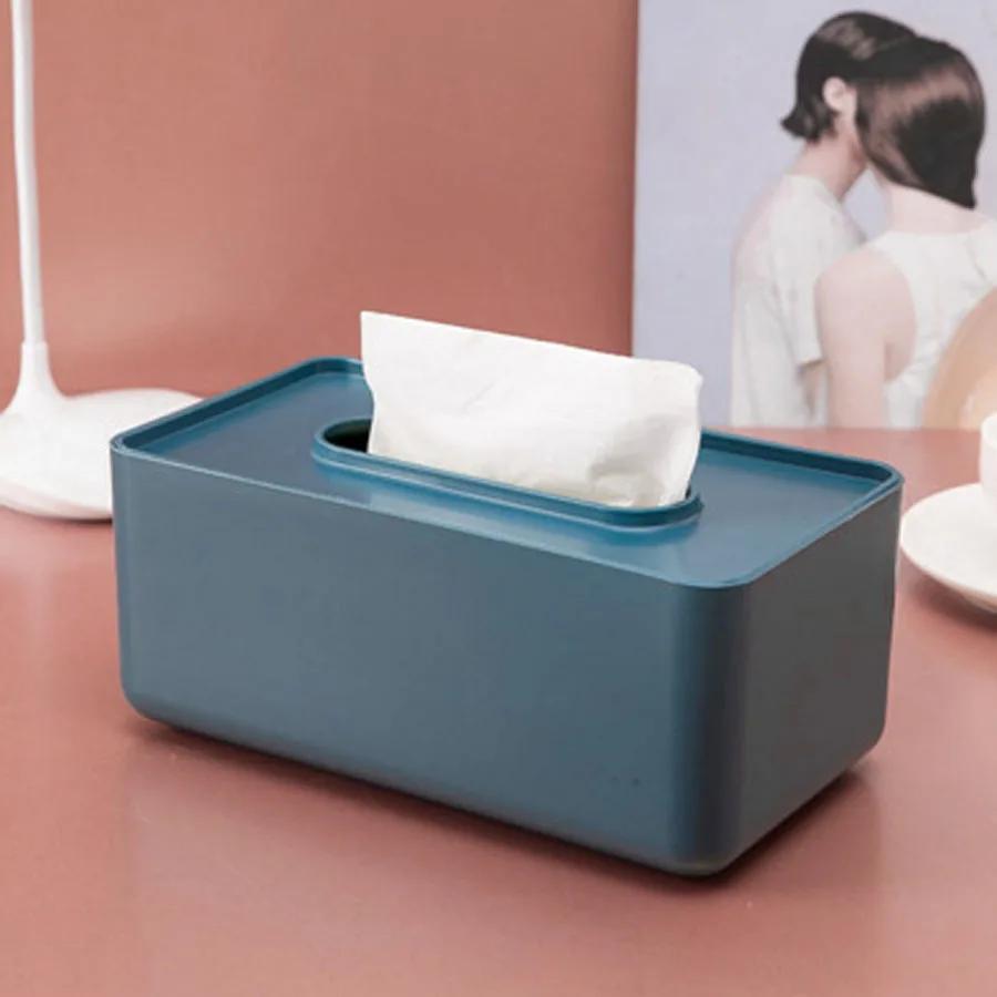 Multi-color Tissue Box Living Room Desktop Storage Ornaments Simple Napkin Box Desktop Tissue Storage Box Home Decorative