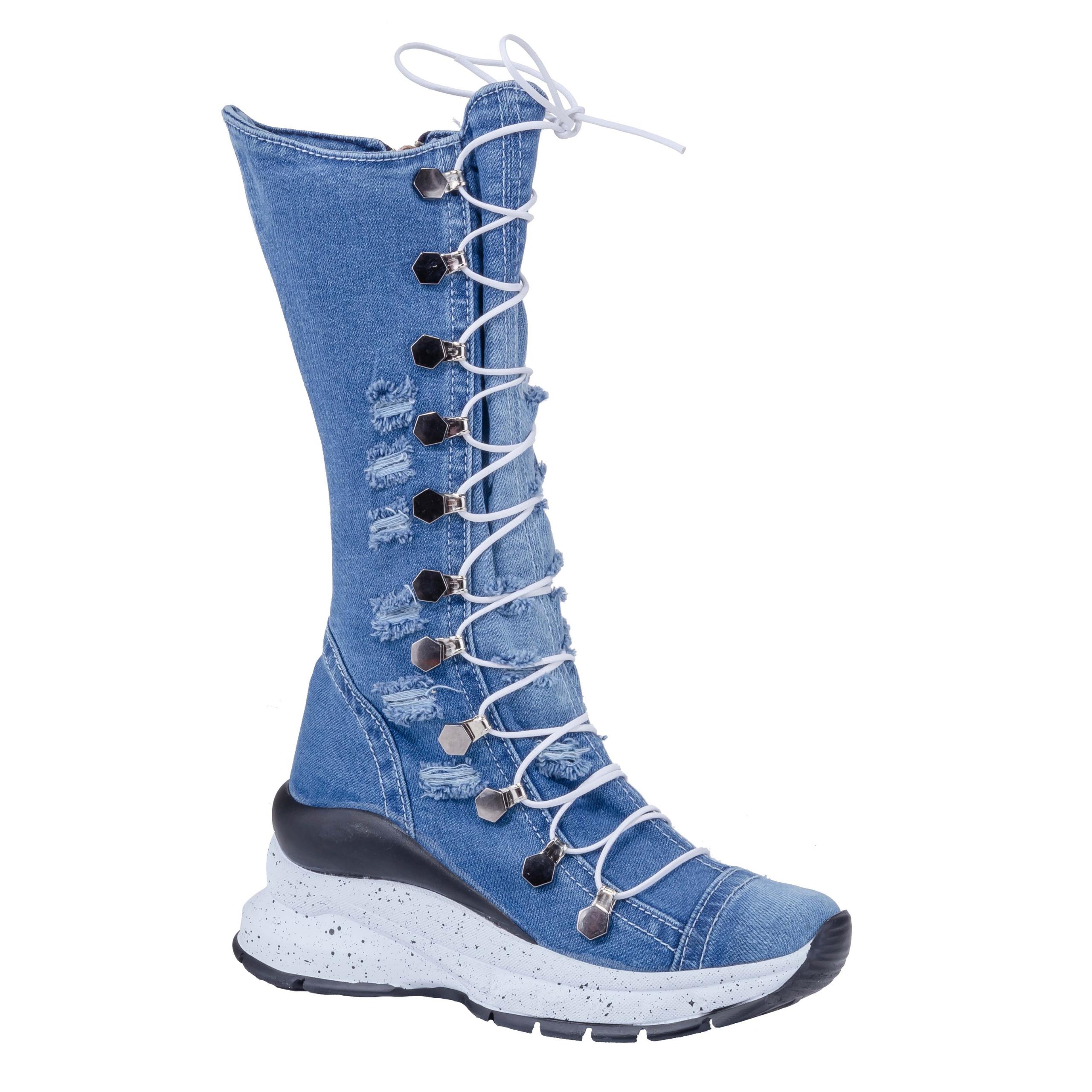 

Джинсовые сапоги Обувь, Женские спортивные сапоги ручной работы, Синие туфли, Женские сексуальные сапоги, Ботинки на каблуке, Спортивные высокие сапоги, Обувь Подарок на день рождения 40 синий