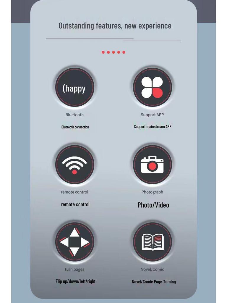 Bluetooth Remote Ring Controller for Mobile Photography