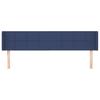 Vidaxl Wingback Headboard, Blue, 203X16X78/88 Cm, Fabric