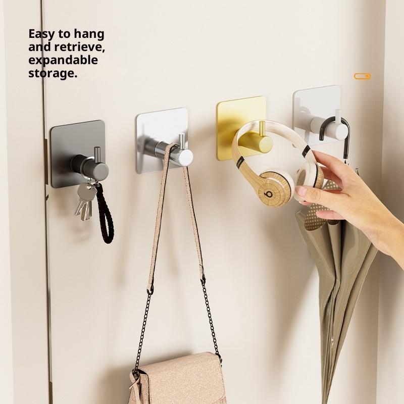 1/2 Stück Stück 304 Edelstahl Wandhaken Für Zuhause Jacken, Bademäntel, Badezimmer-Organisation Zubehör