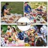 Camping Cutlery Roll Bag 12 Slots Roll Up Cutlery Storage Bag Picnic Cutlery Organizer Bag Multi-Purpose Storage For Forks