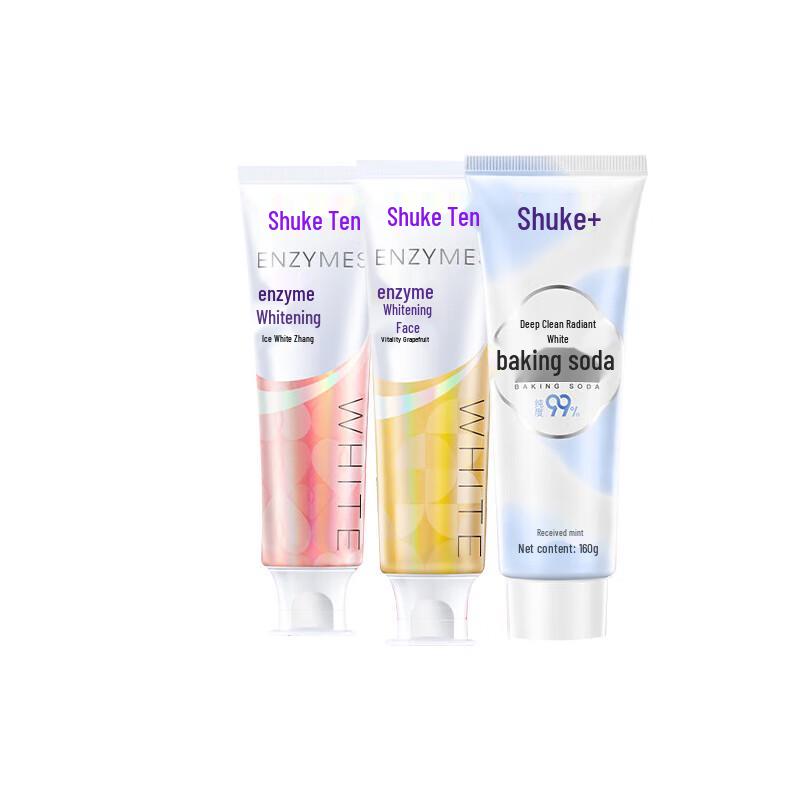 Shuke Enzyme Whitening & Baking Soda Toothpaste Family Set