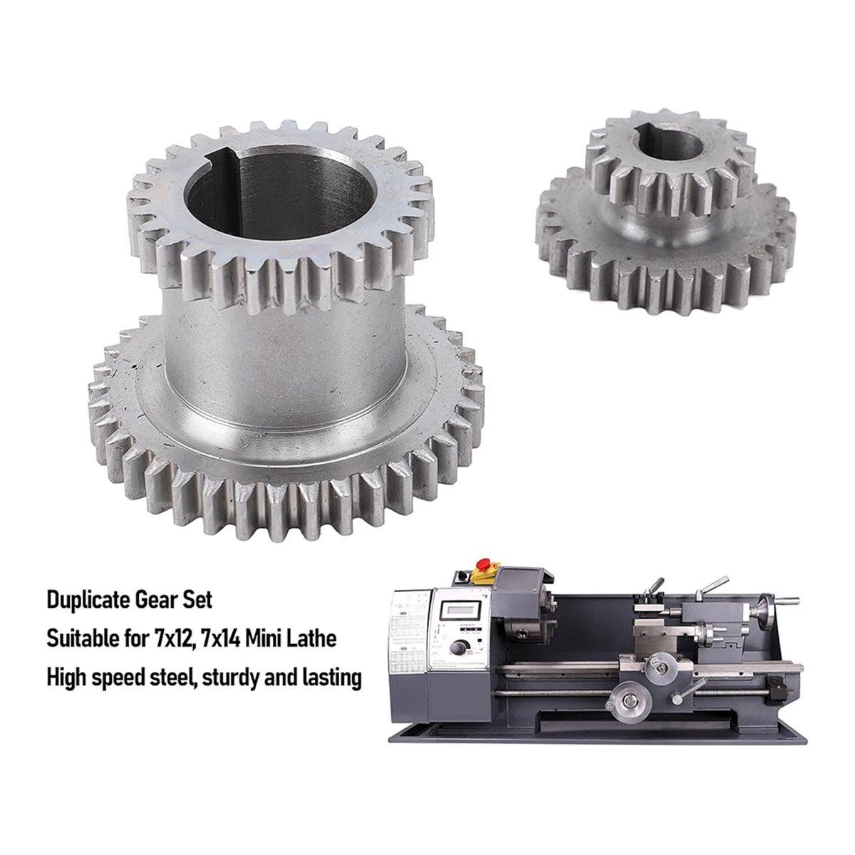 

Lathe Duplicate Gear Set, 2 Speed High Low Transmissiones Duplicate Gear Replacement for CJ18A, for CJ0618A China Mainland