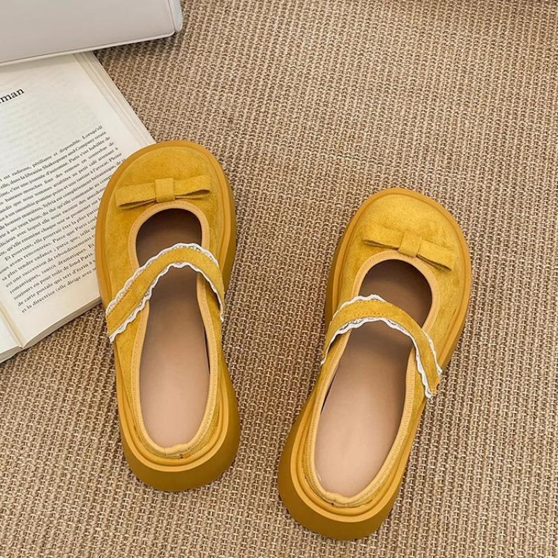 Thick-soled heightened bag head half slippers women's summer wear new one-pedal muffin Mary Jane single shoes