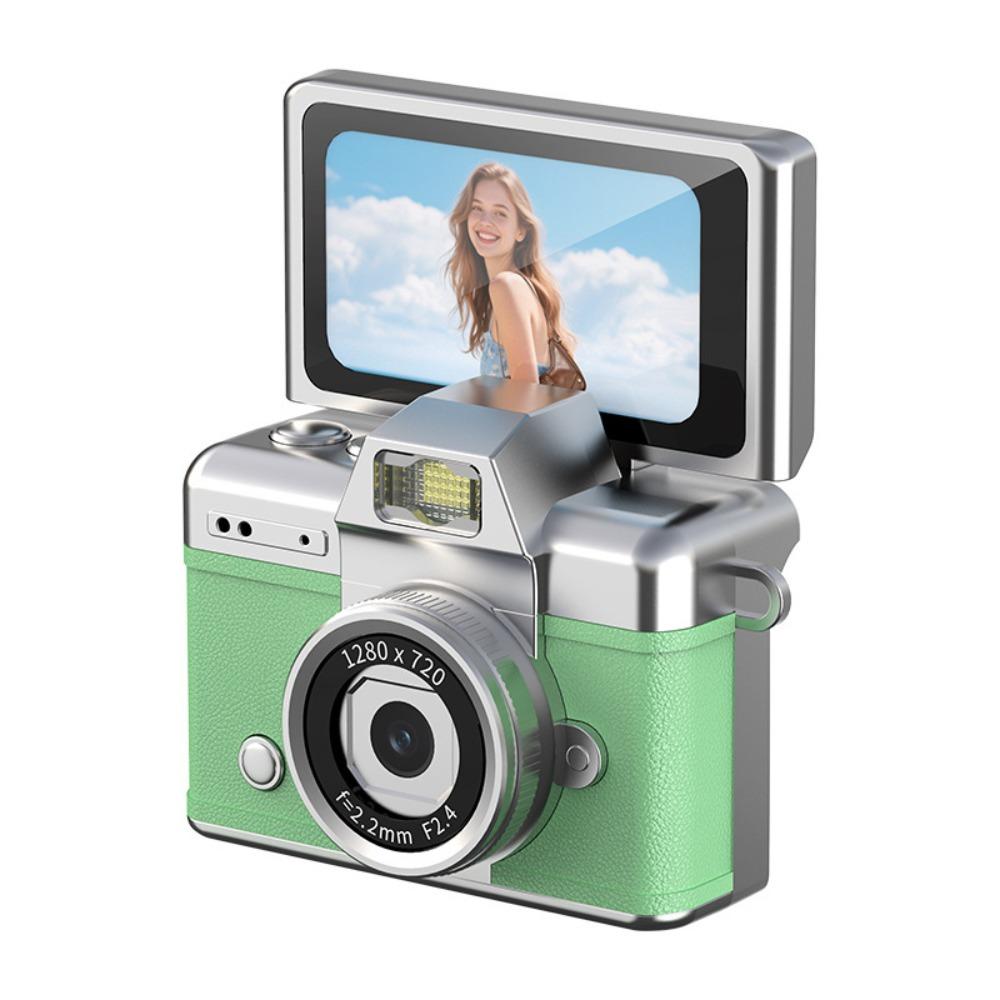 1.47 Inch Screen Retro CCD Mini Digital Camera 180° Flip Screen Flip Screen Camera Outdoor Travel