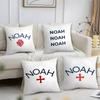 Luxury Brand N-NOAH Pillow Case Short Plush Print Cushion Cover Square Throw Pillow Covers Sofa Home Decor