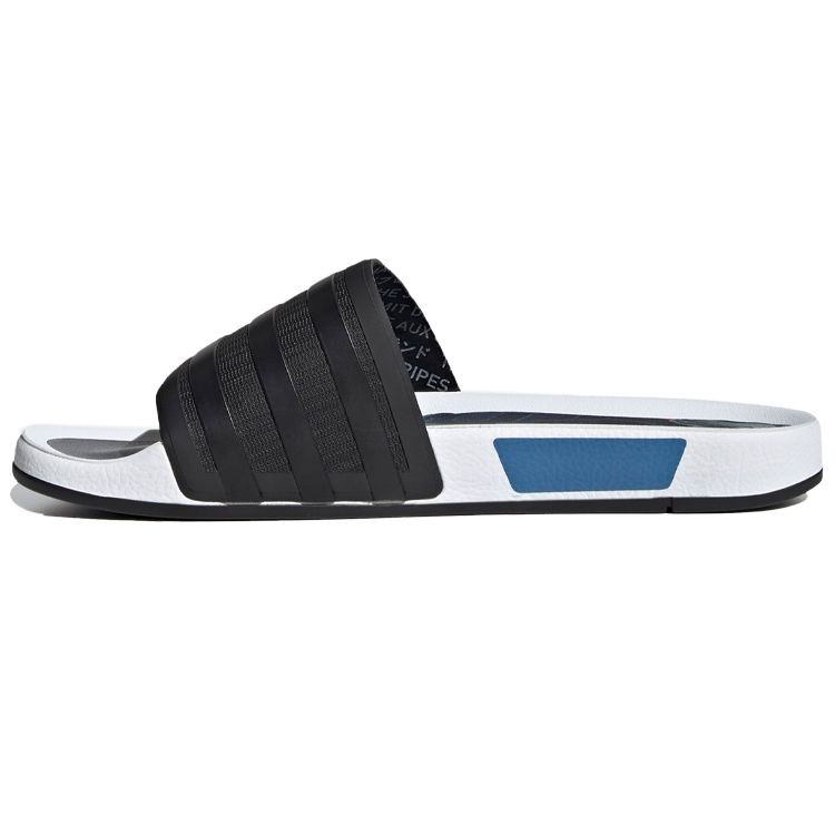 

Кроссовки унисекс adidas Adilette Premium Slides NMD_R1 Black Core-Black Lush-Blue FX4380