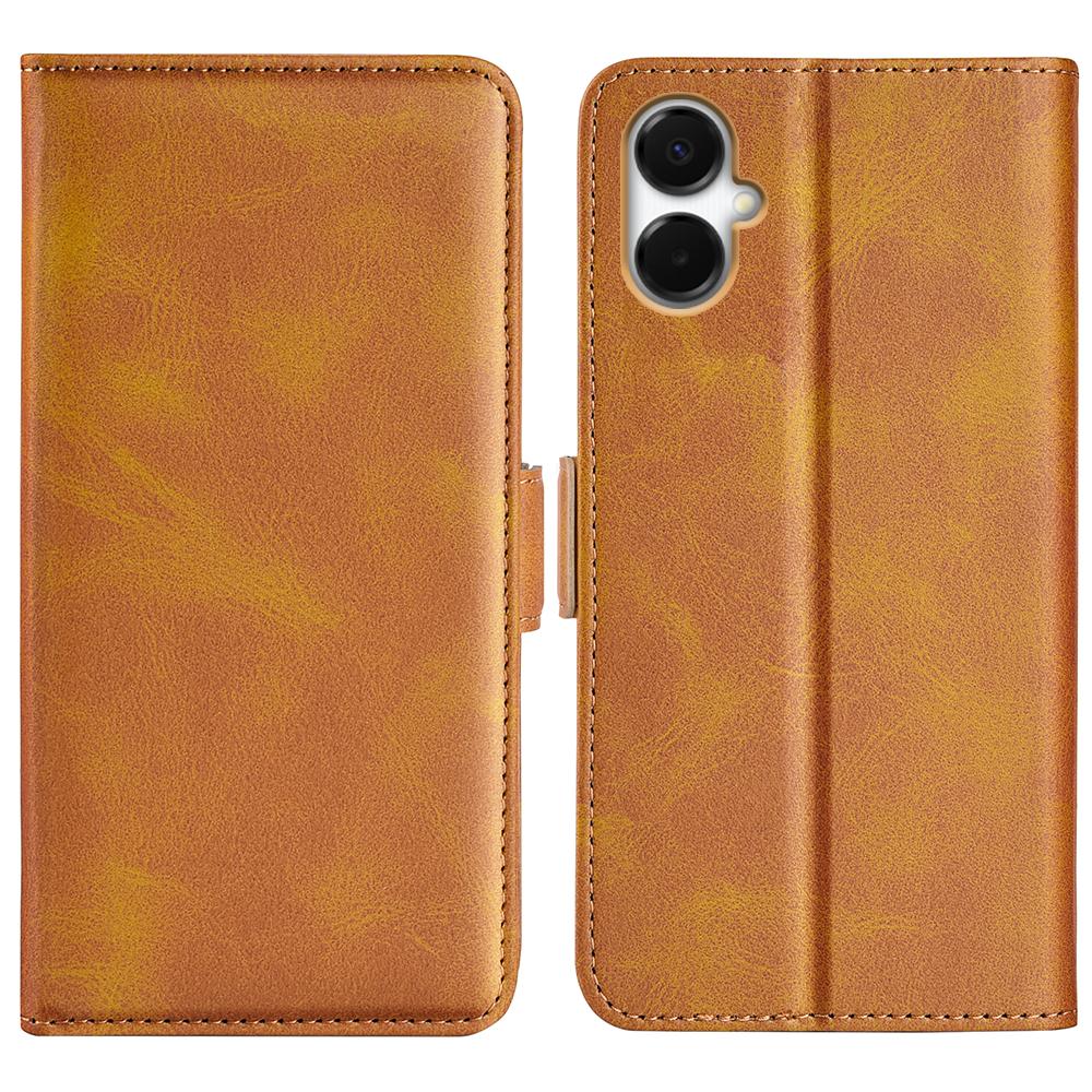 For Samsung Galaxy A06 5G Case Calf Texture Leather Wallet Phone Cover