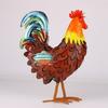 Chicken Statue Decors Rooster Sculpture Modern Art Table Centerpieces Crafts Metal Sculpture Gifts Lawn Ornaments