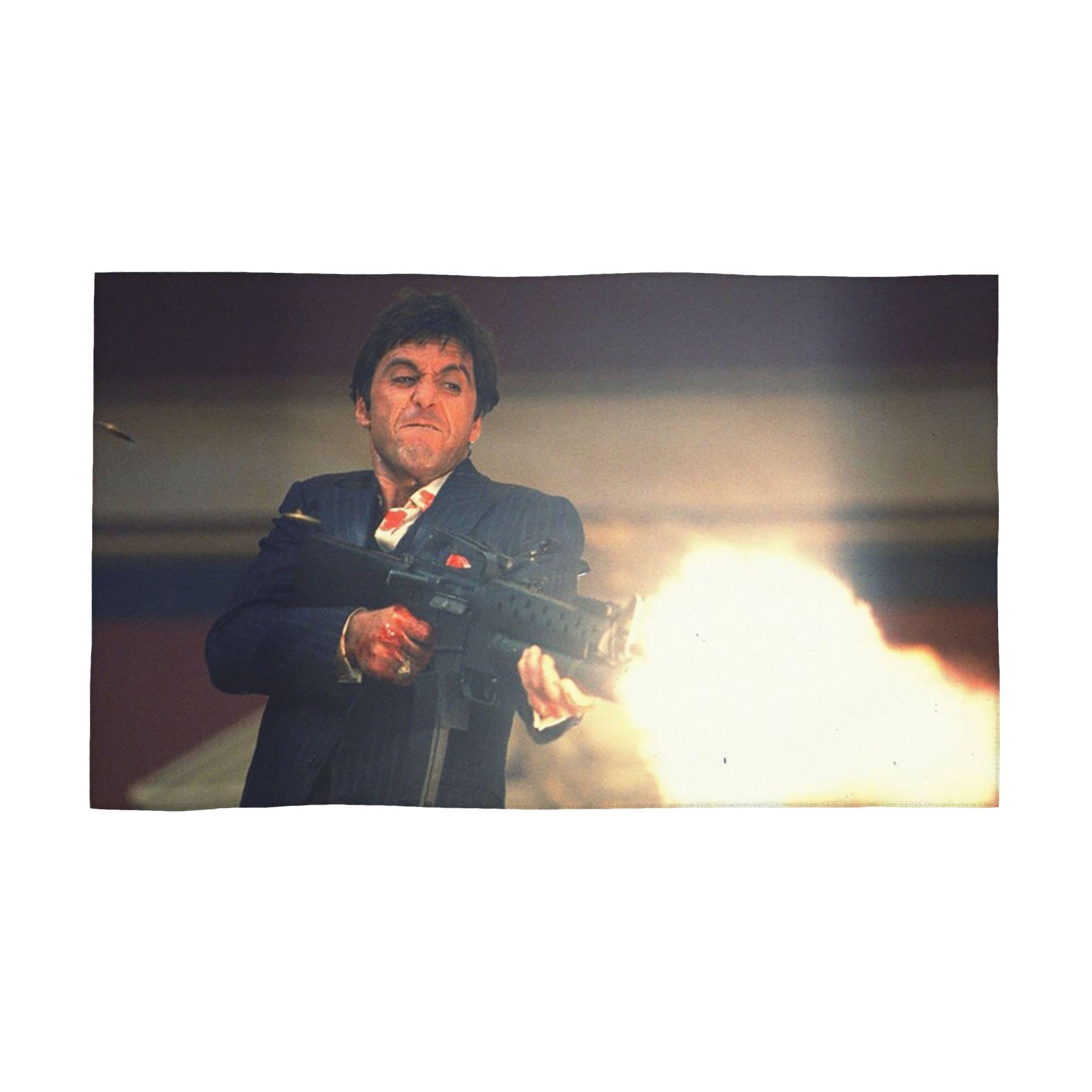 

Scarface Tony Montana Shooting Soft Face Towel Quick Dry Pool Bath Cotton Towels Absorbent Quick W40*H60(CM)